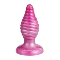 Розовая анальная втулка SILEXD Fantasy Cherry - 9,2 см.